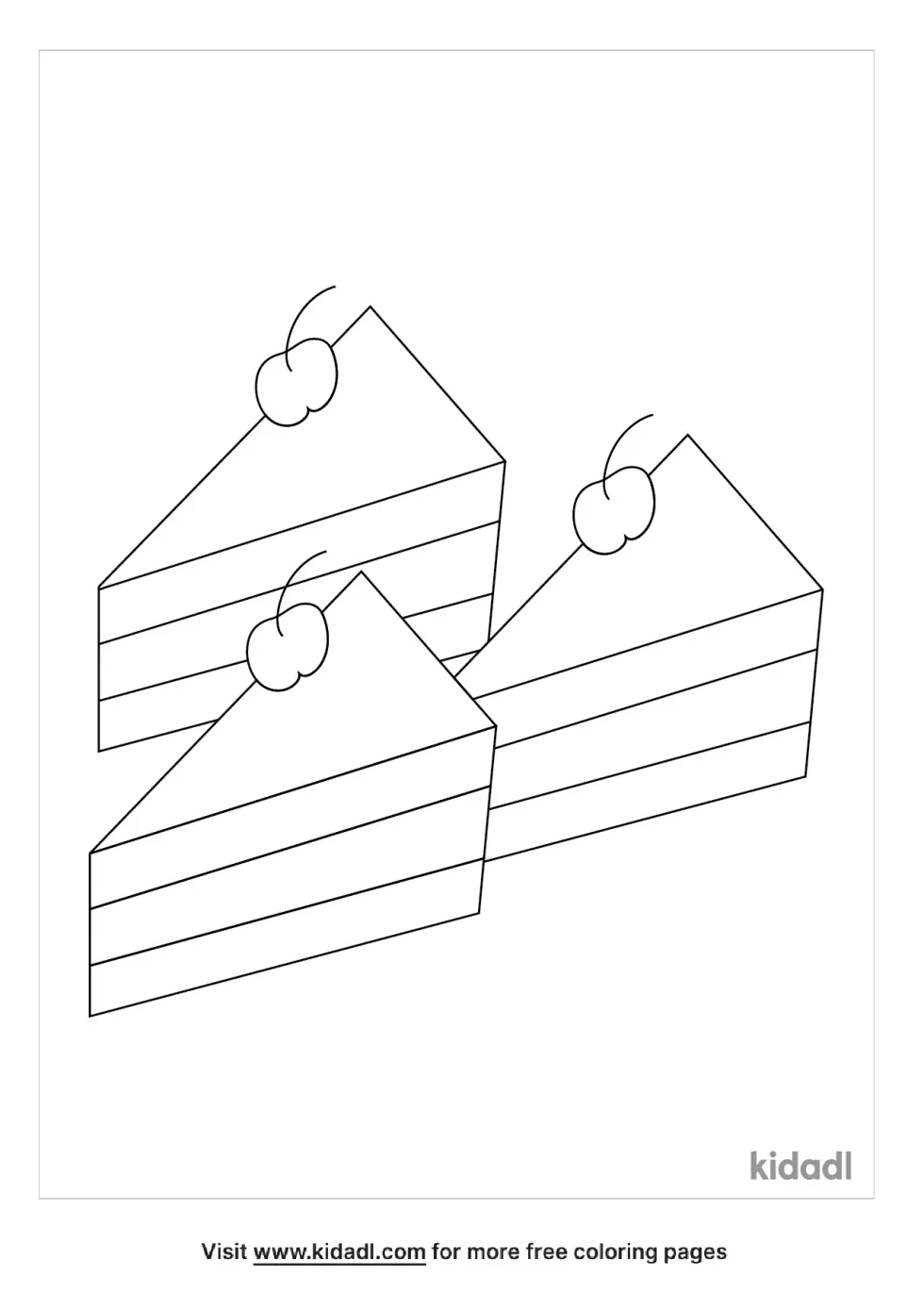 Pastries Coloring Page