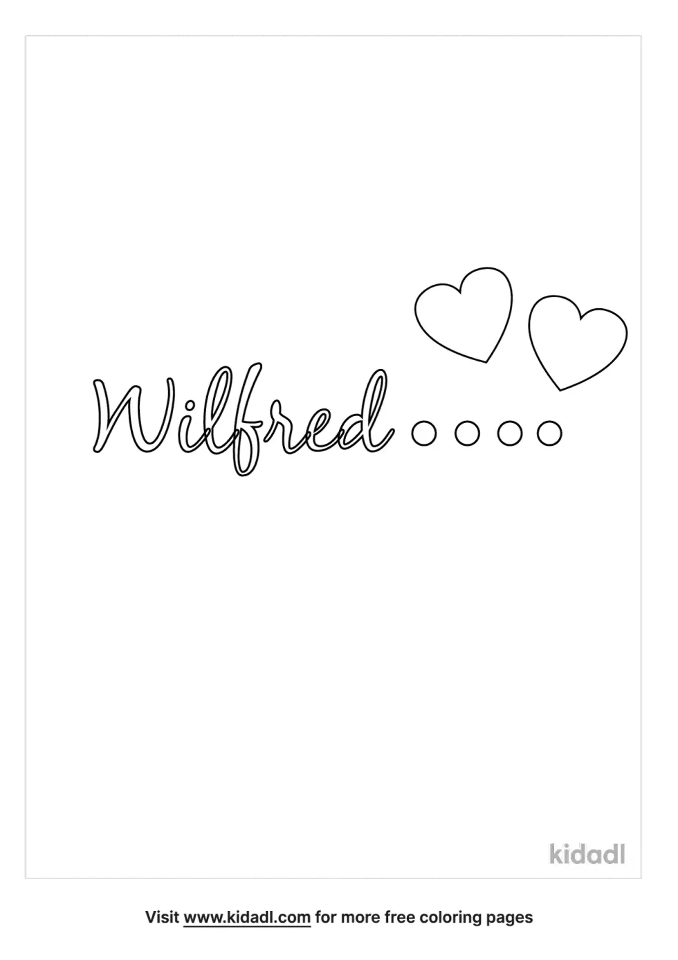 Wilfred Coloring Page