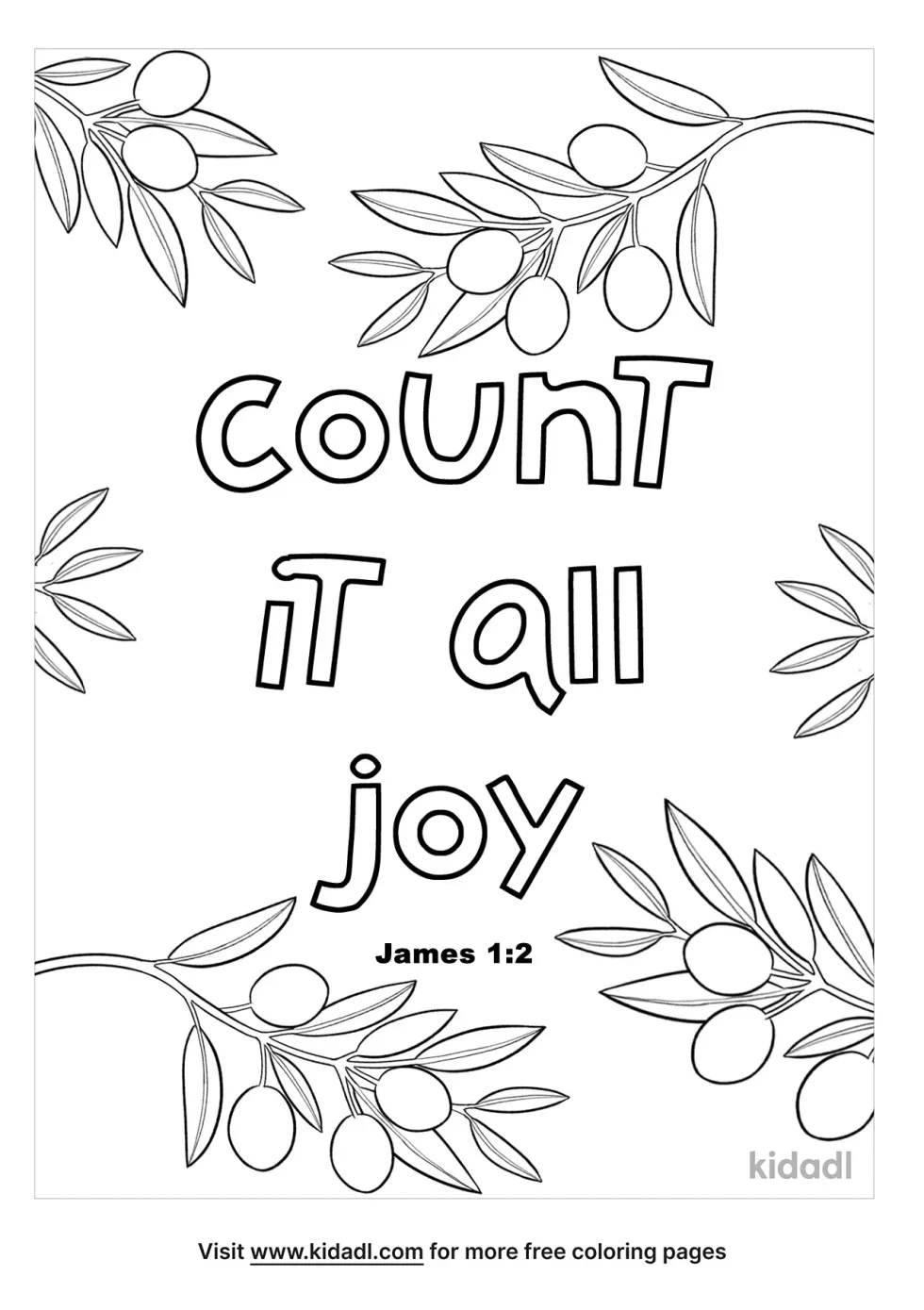 Count It All Joy Coloring Page