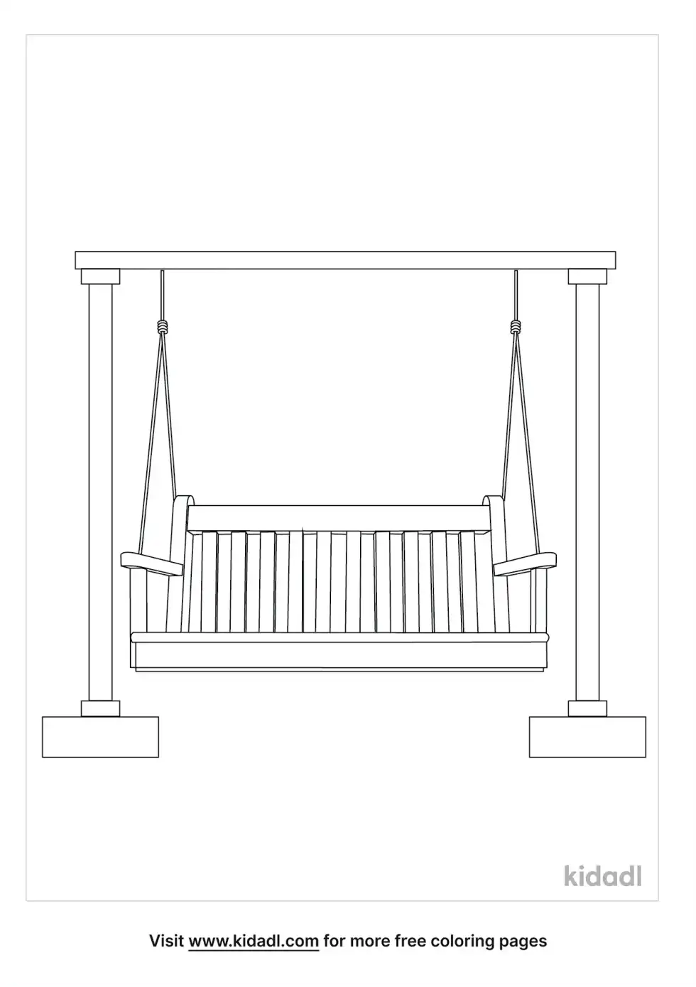 Porch Swing Coloring Page