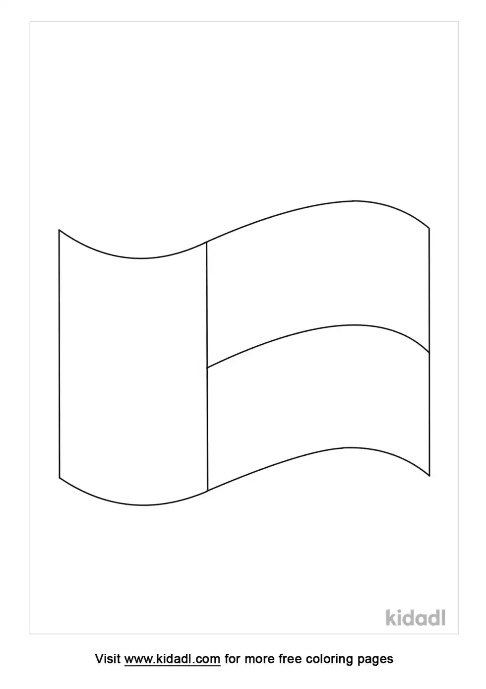 Benin Flag Coloring Page