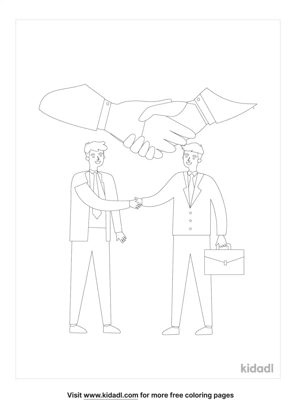 Deal Coloring Page