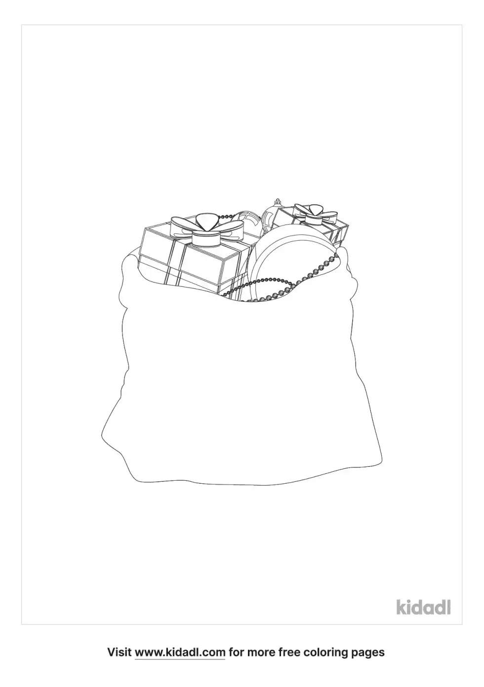 Goodie Bag Coloring Page