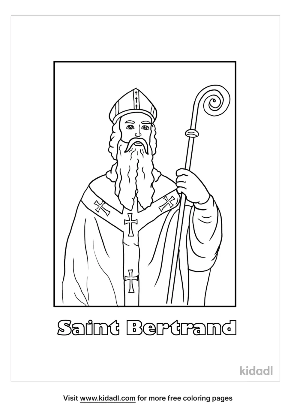 Saint Bertrand Coloring Page