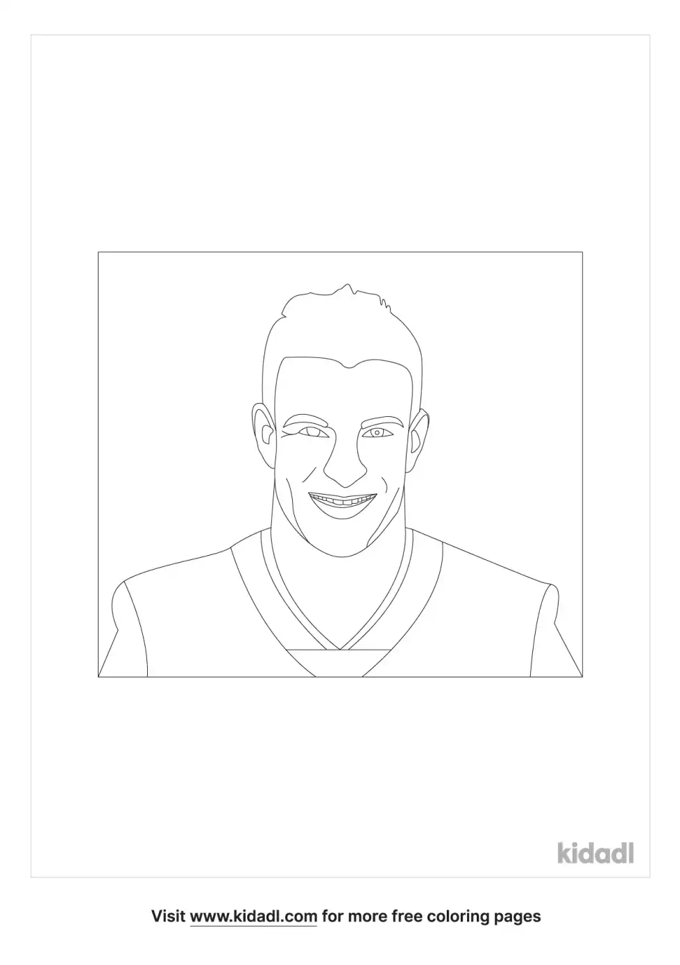 Rob Gronkowski Coloring Page