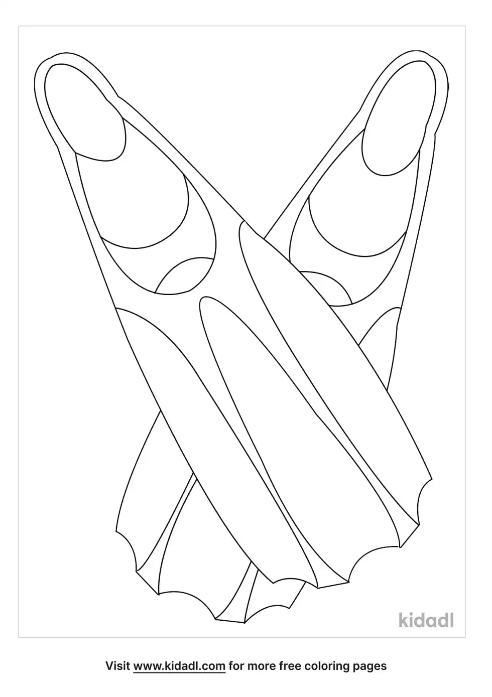 Flippers Coloring Page