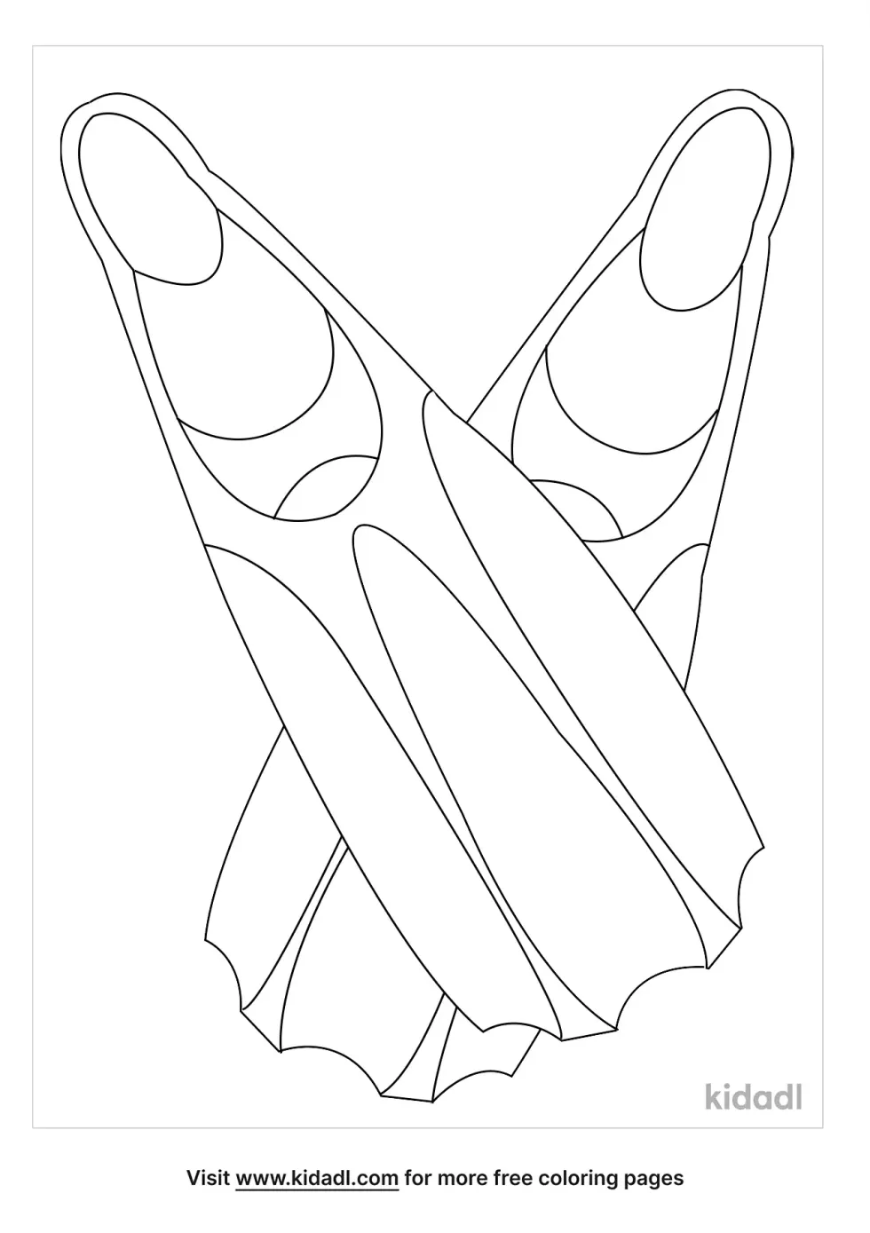 Flippers Coloring Page