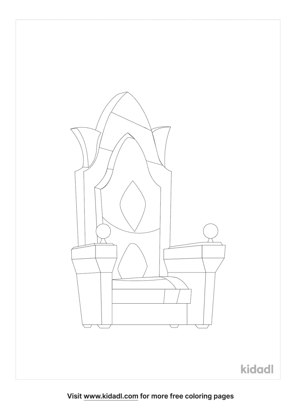 Esthers Throne Coloring Page