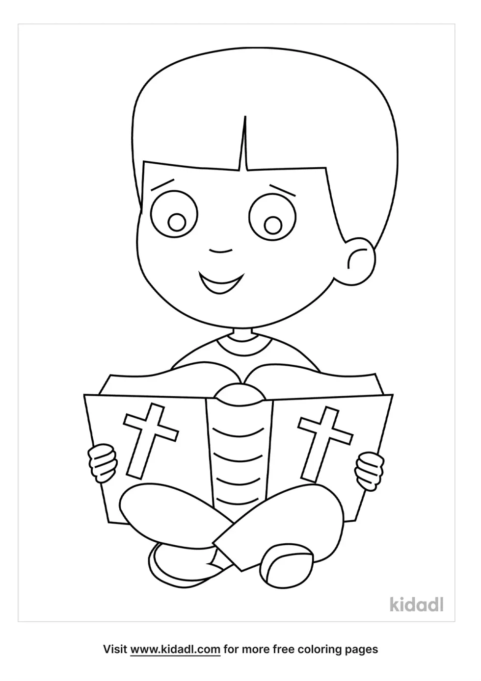 Child Holding A Bible