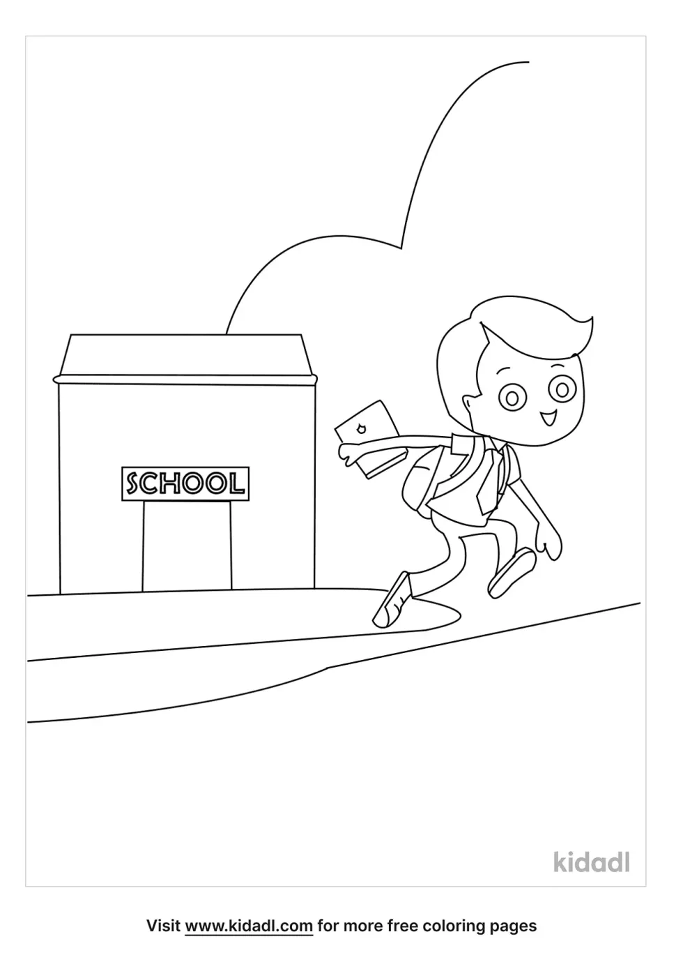 End Of School Coloring Page