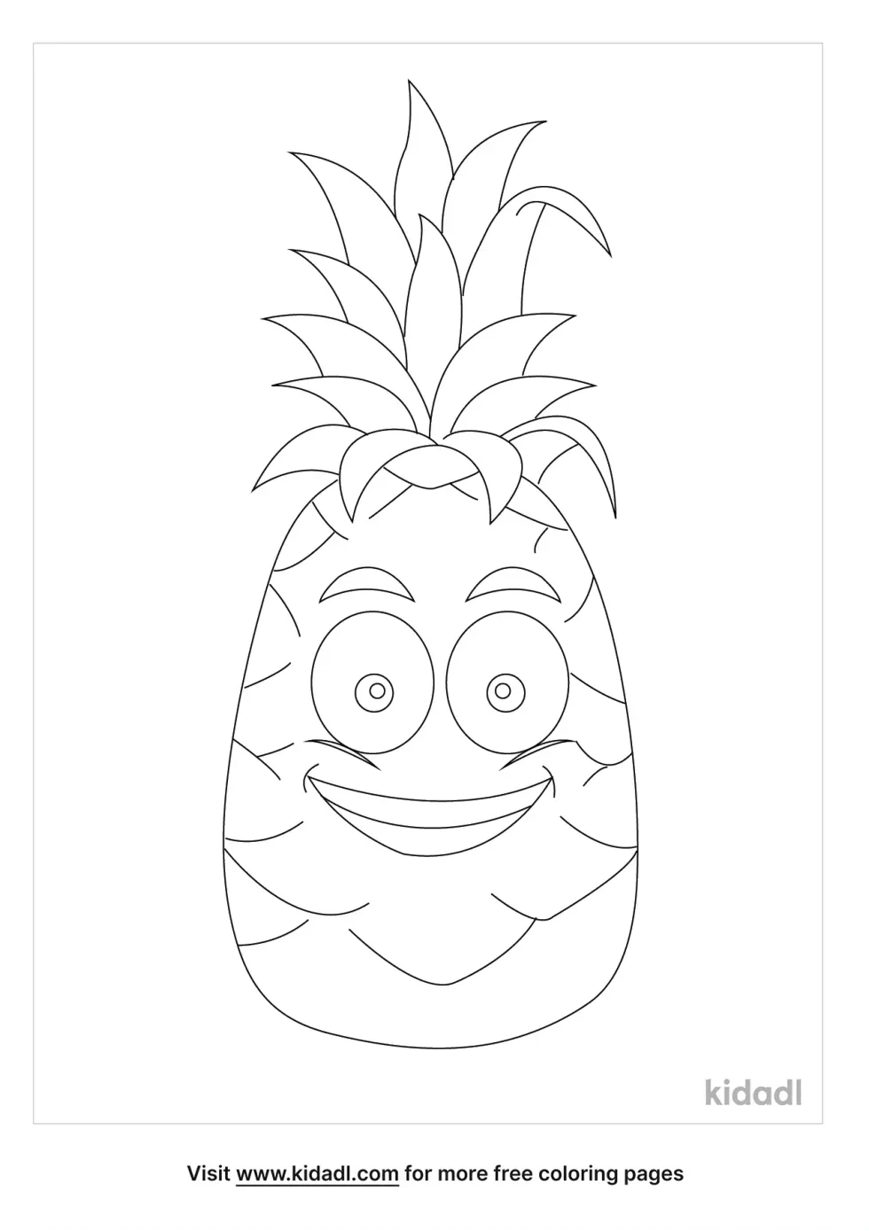Pineapple With Smiley Face