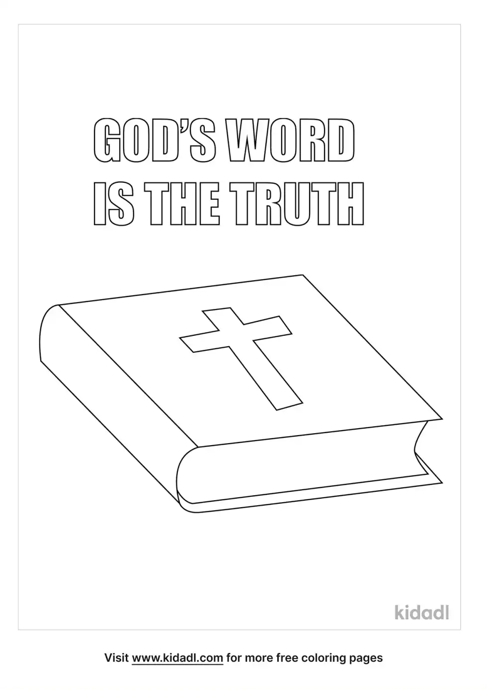 Gods Truth Coloring Page
