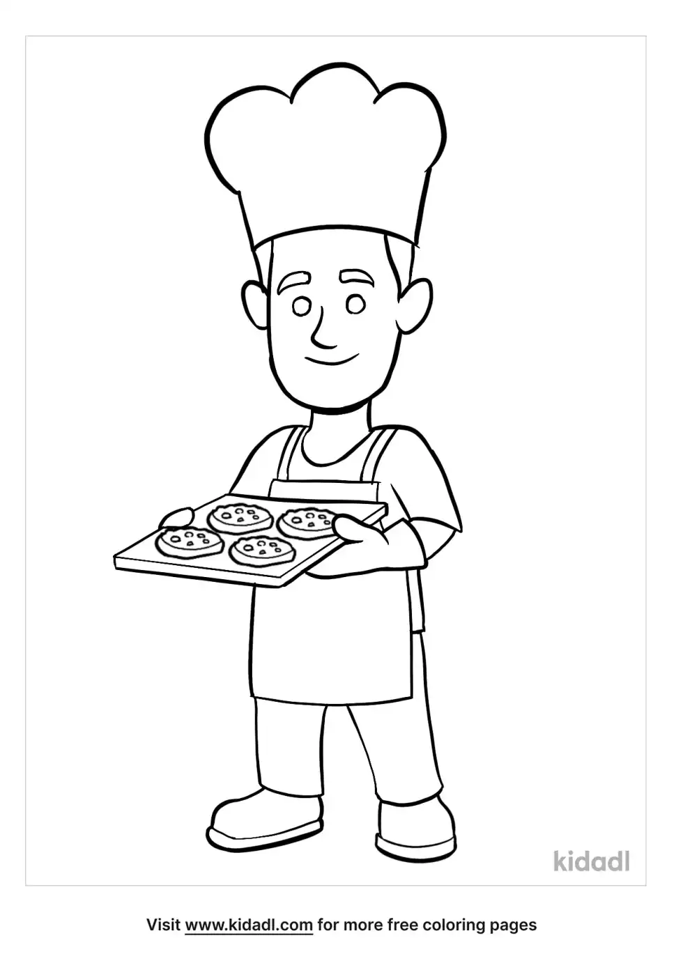 Cookie Baker Coloring Page