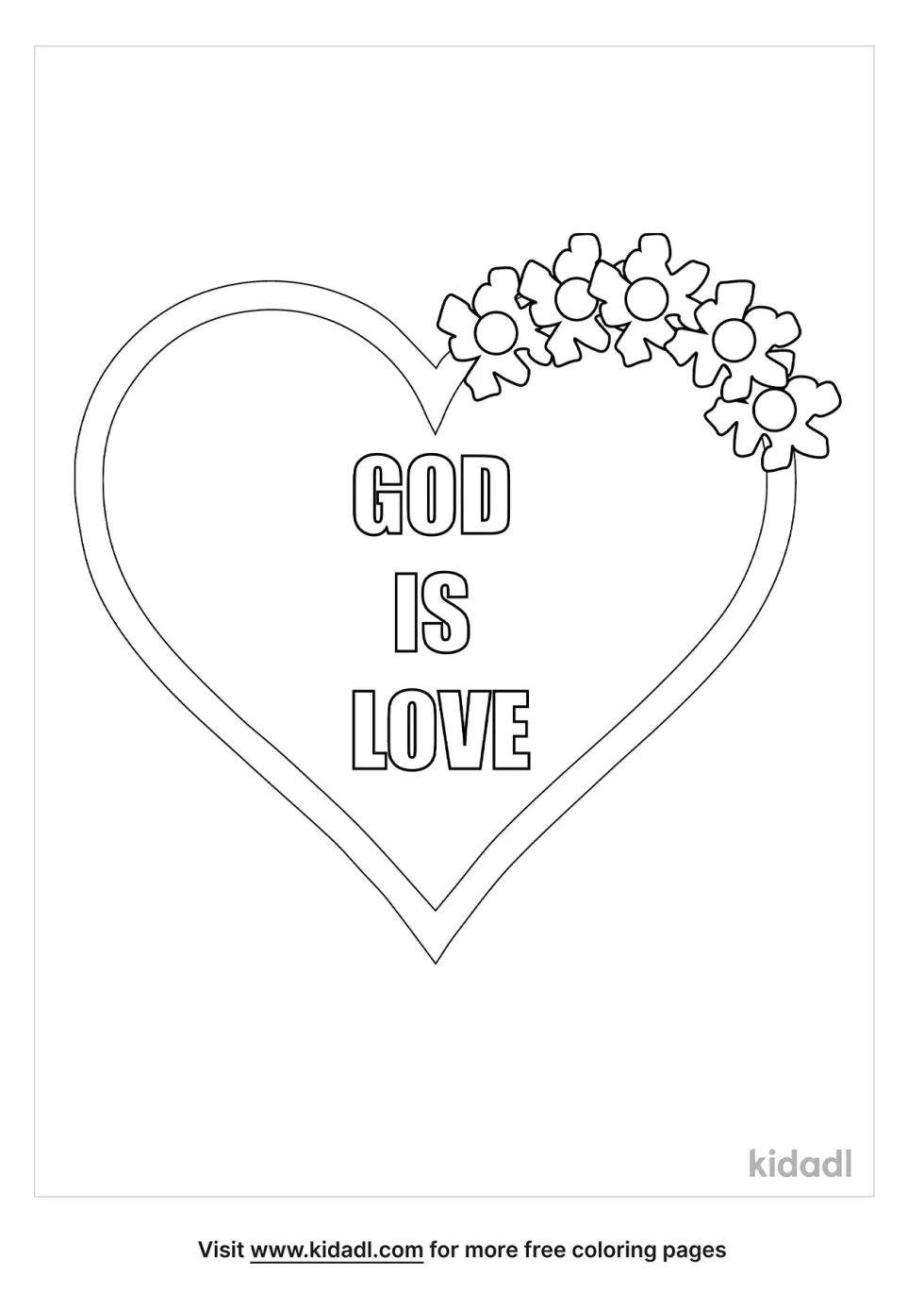 Gods Love Gave Coloring Page