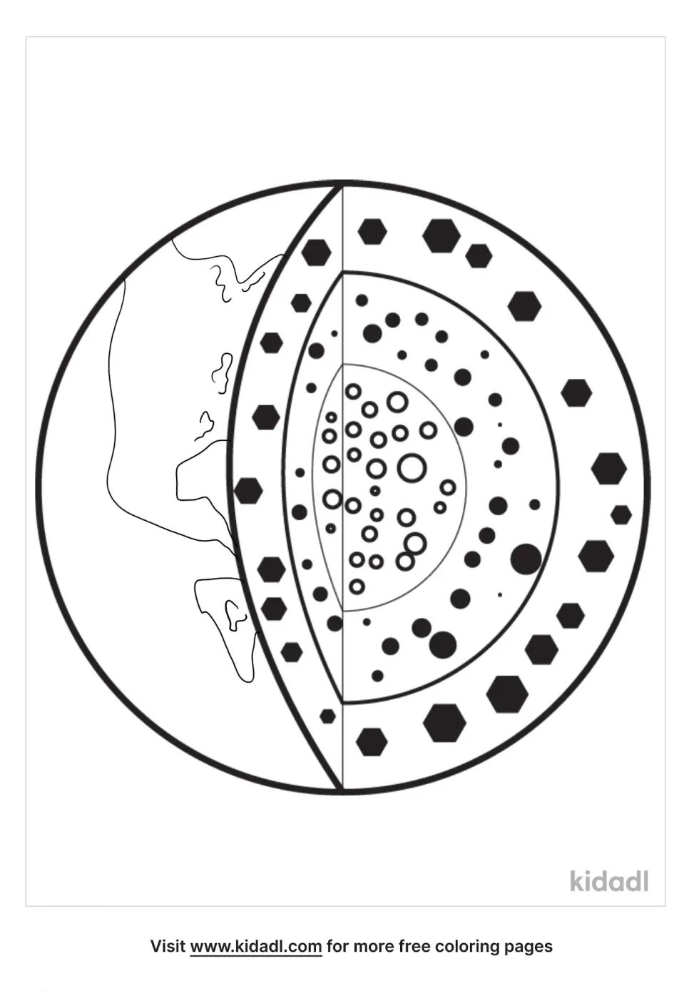 Geosphere Coloring Page