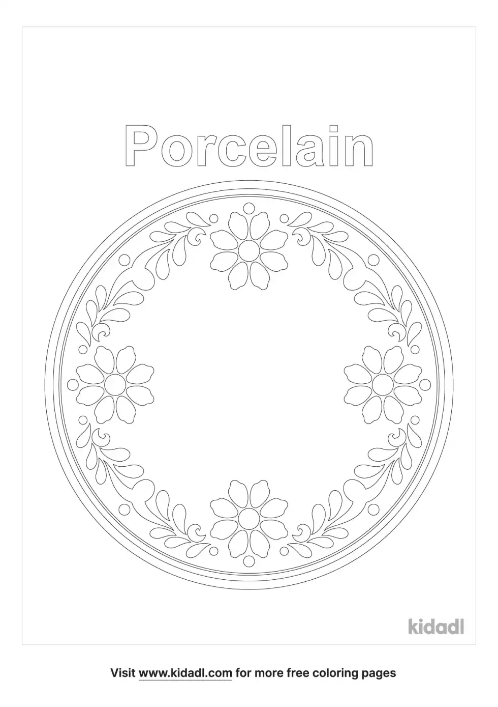 Porcelain Coloring Page