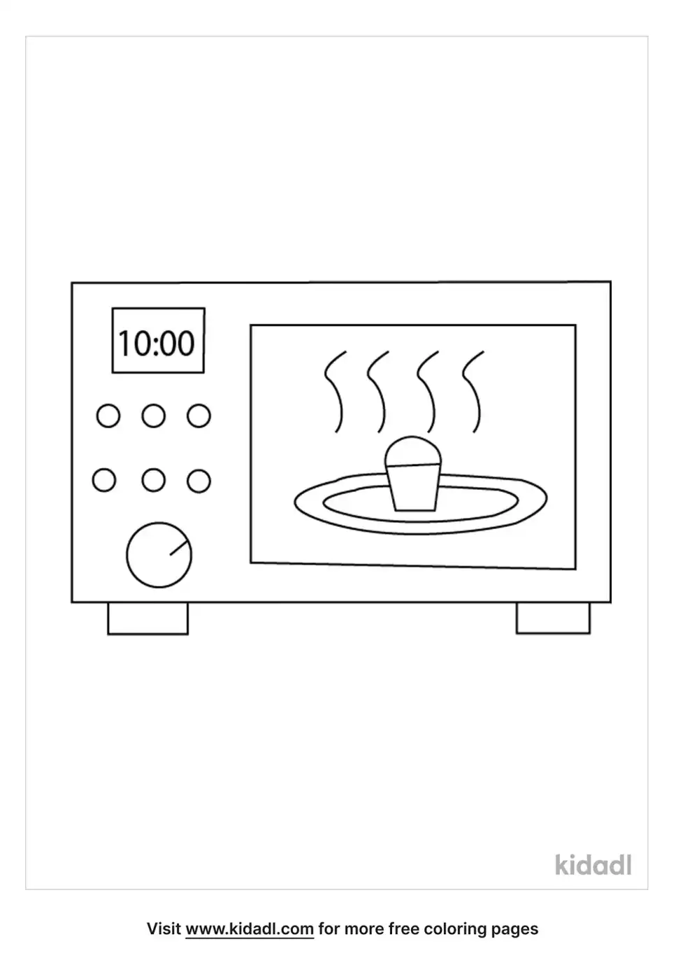 Burning Oven Coloring Page