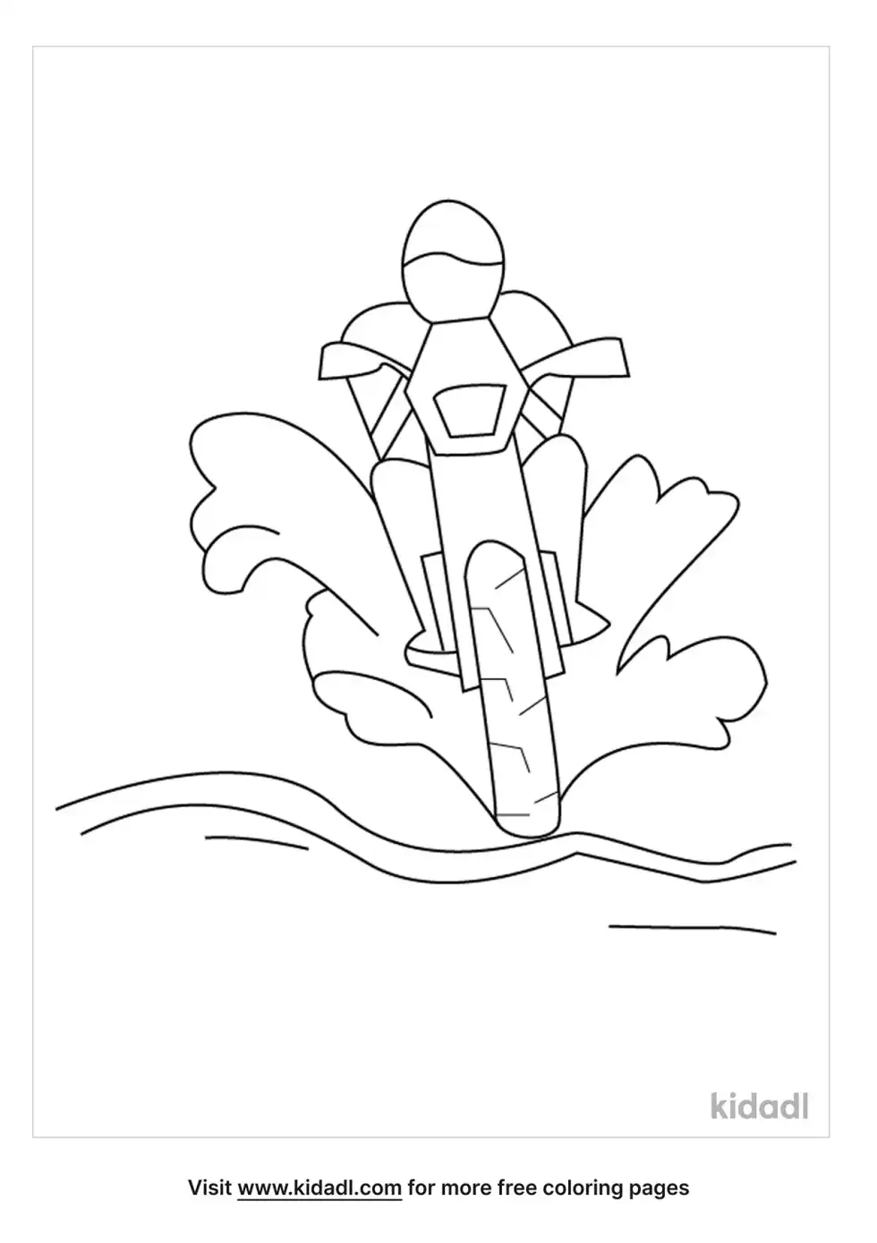 Dirt Road Coloring Page