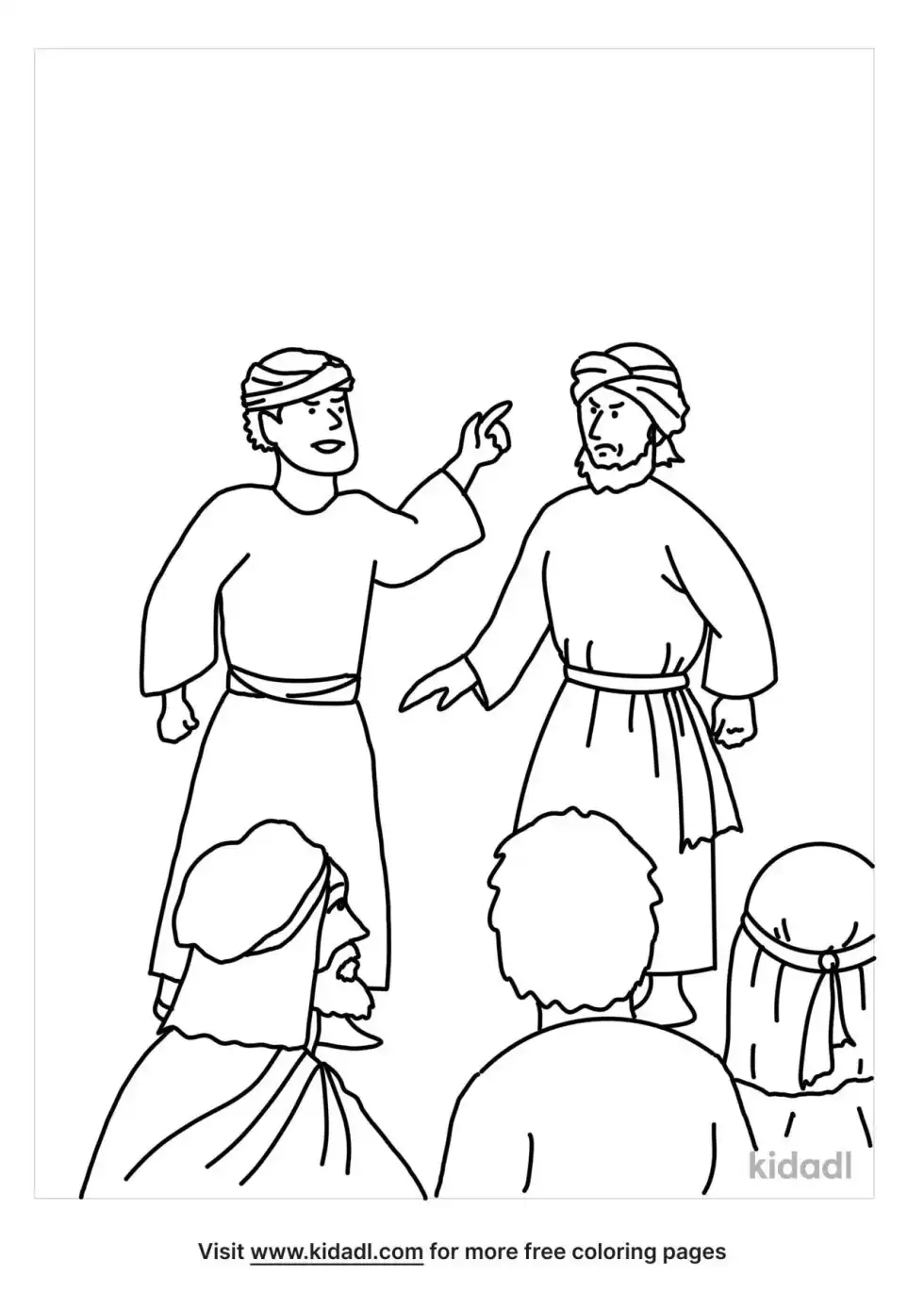 Korah Rebellion Coloring Page