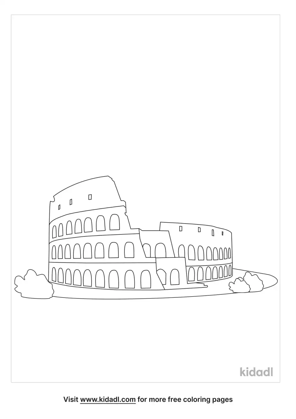 Roman Forum Coloring Page