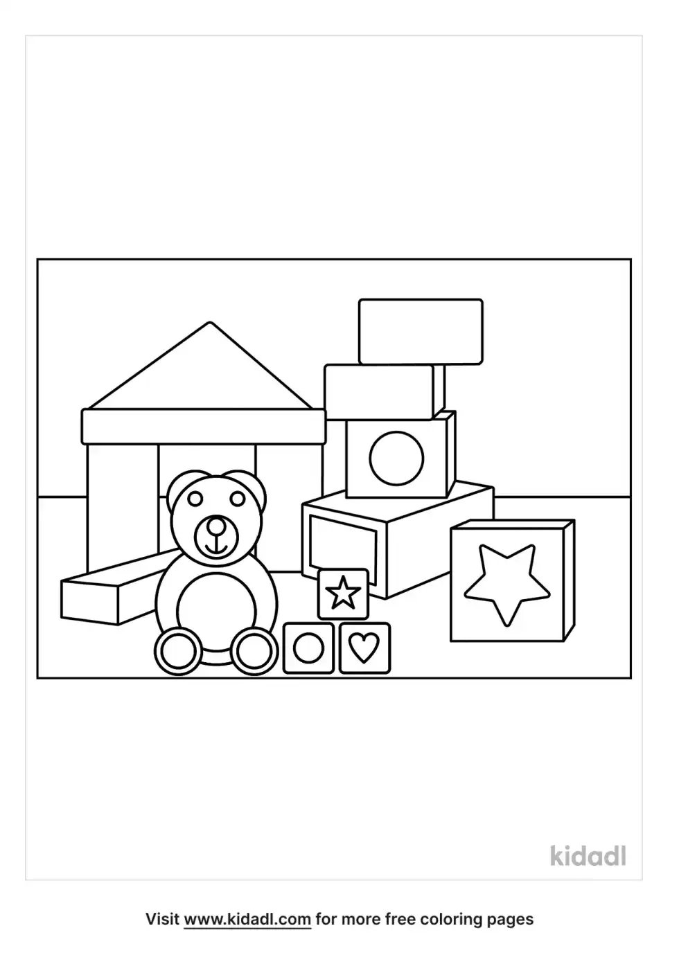 Toys Coloring Page