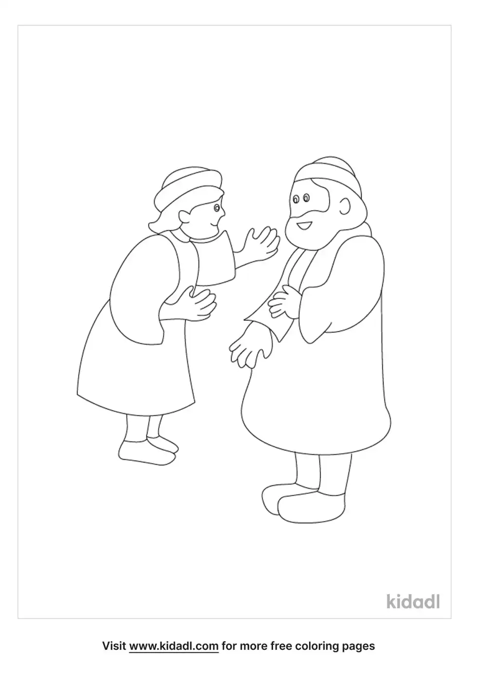 Boy Helps Paul Acts 23:12 Coloring Page