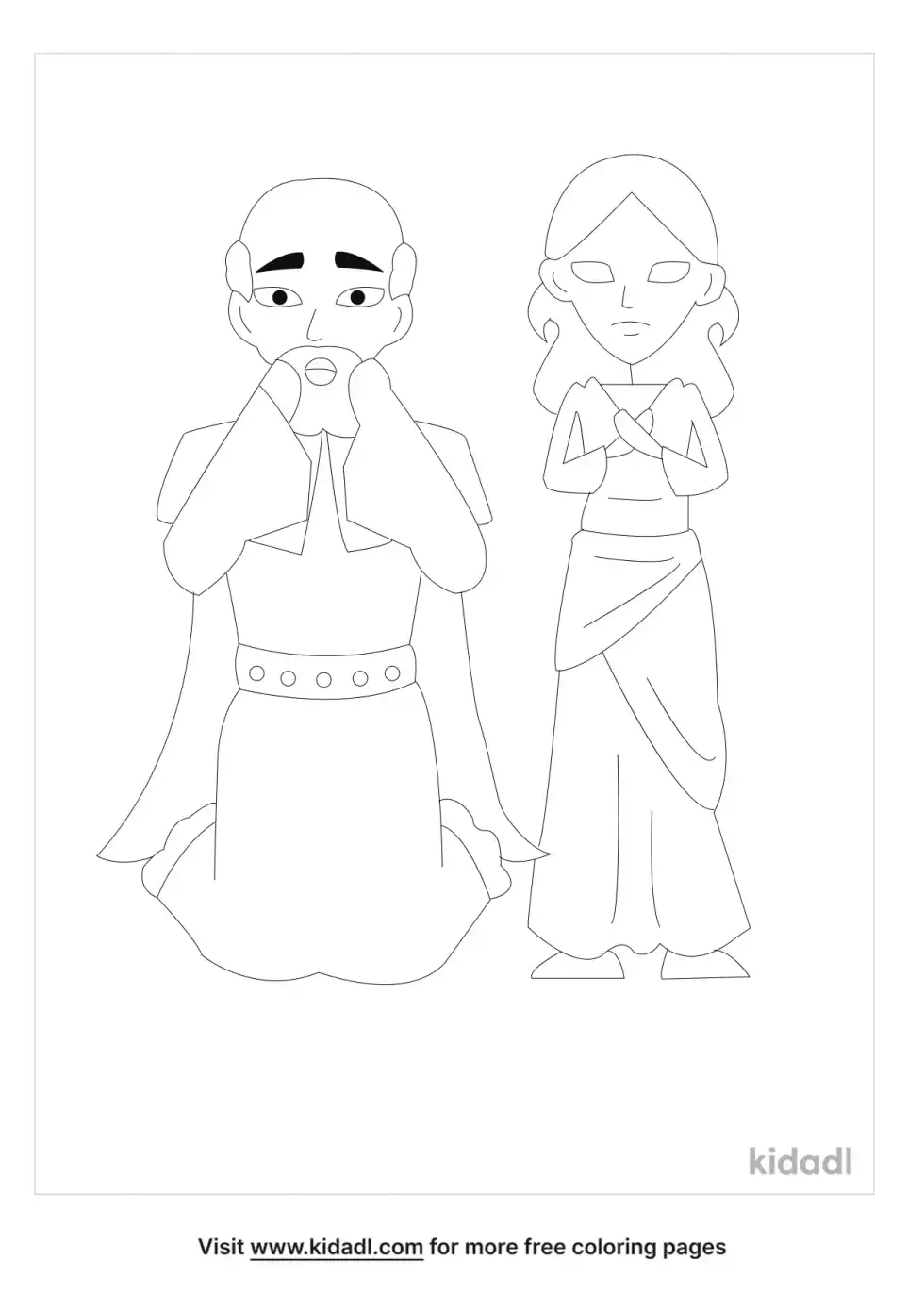 King Midas And Marigold Coloring Page