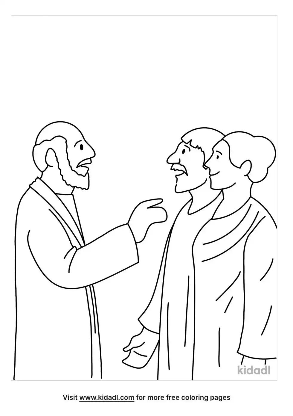 Paul Aquila And Priscilla Coloring Page