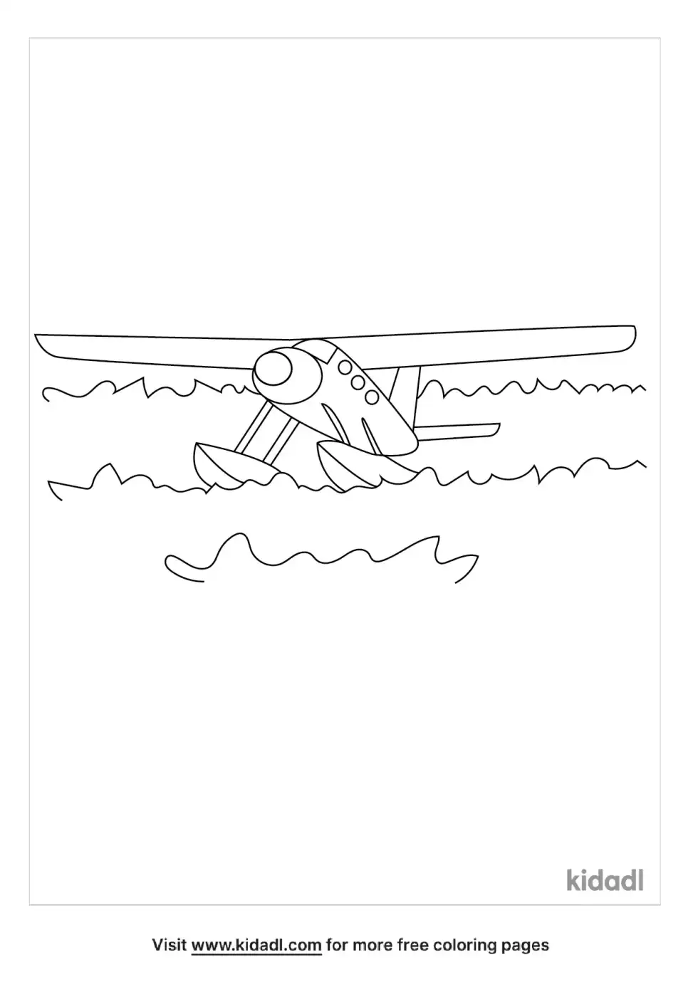 Water Hydroplane Coloring Page