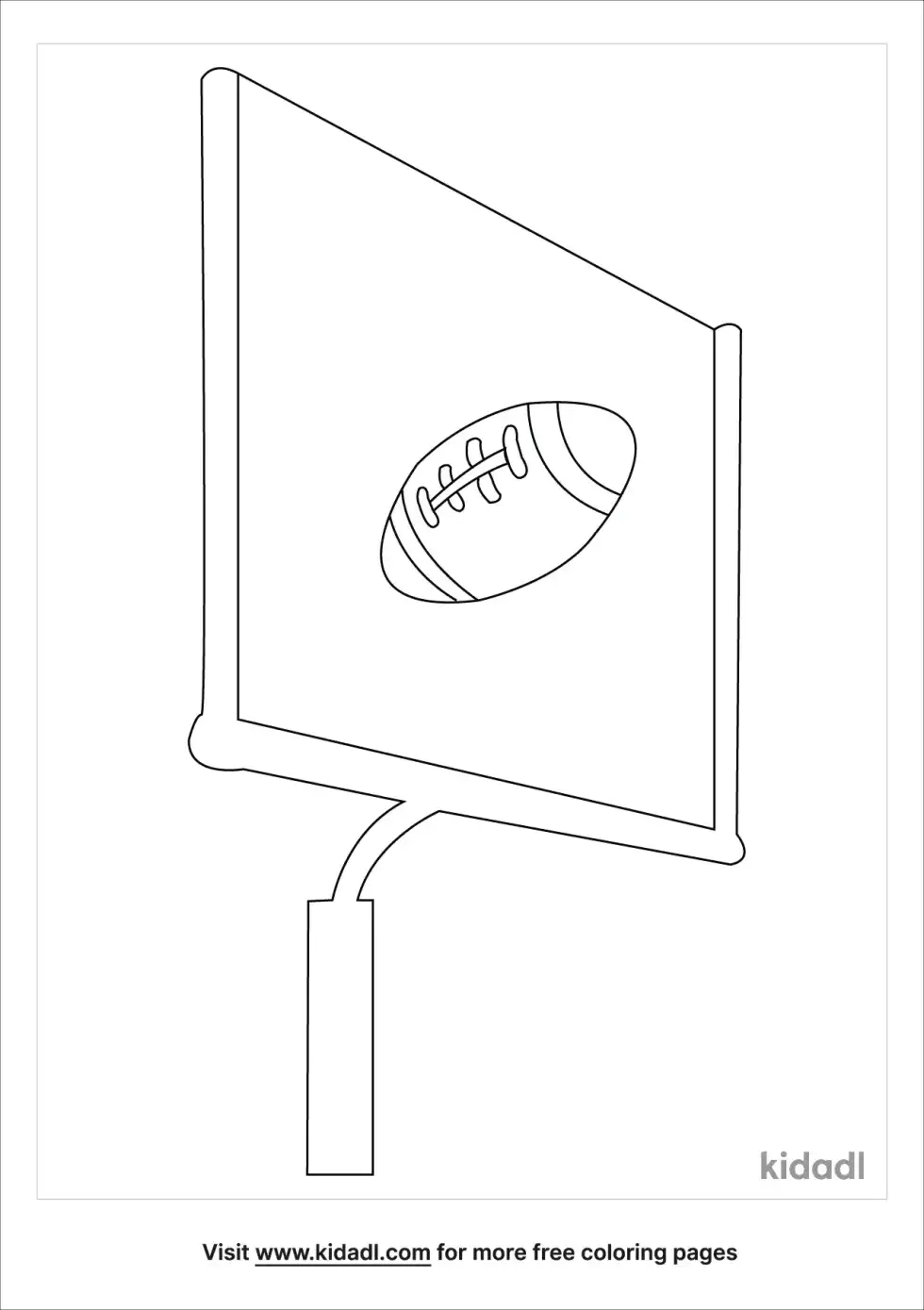 Goal Posts Coloring Page
