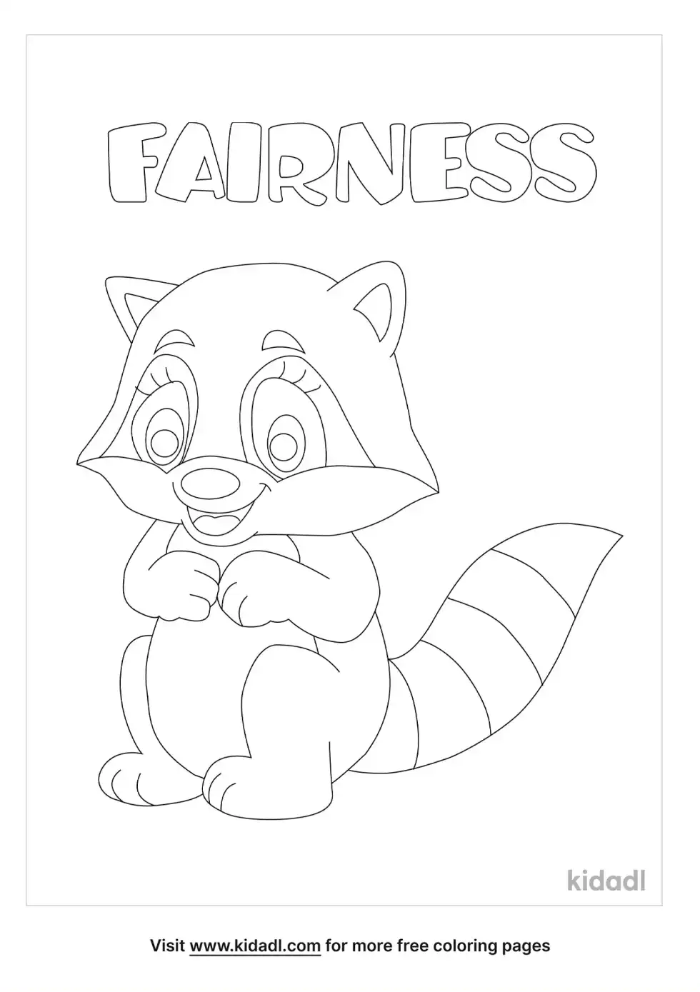 Fairness Pillar Coloring Page