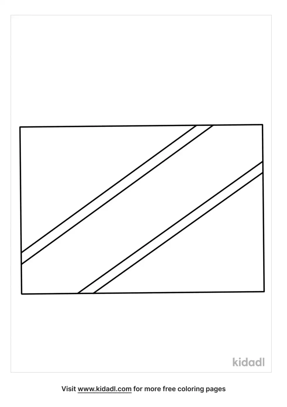 Tanzania Flag Coloring Page
