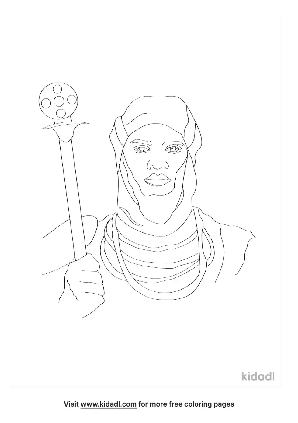Mansa Musa Coloring Page