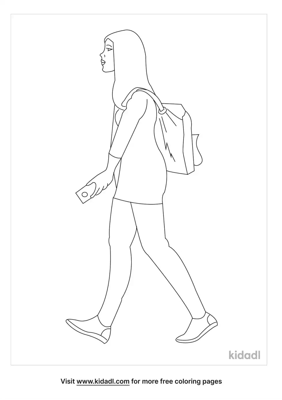 Vsco Girl Coloring Page
