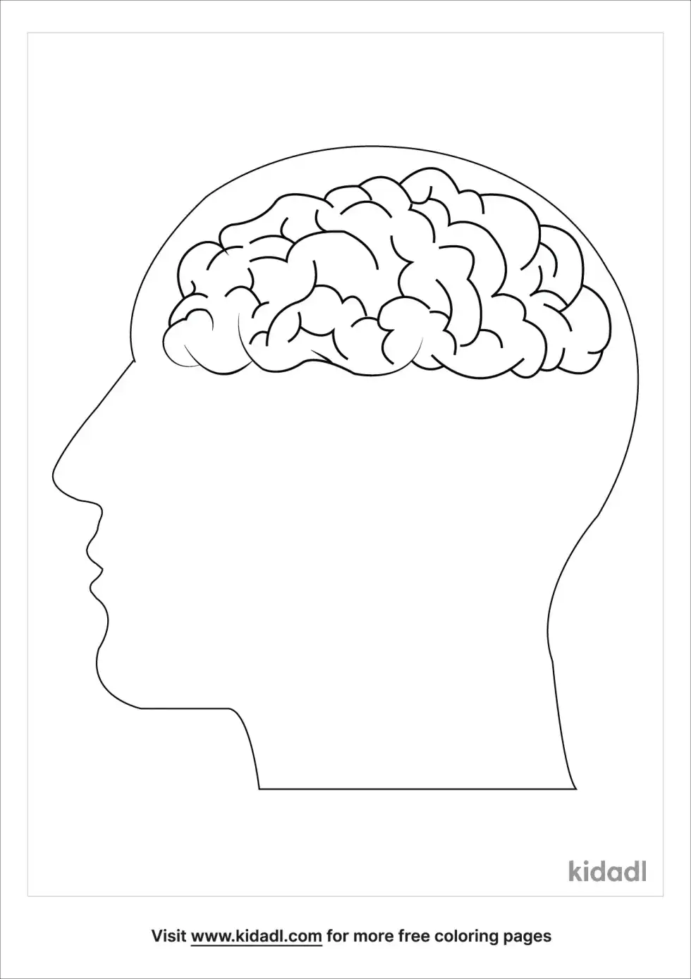 Head Thinking Coloring Page