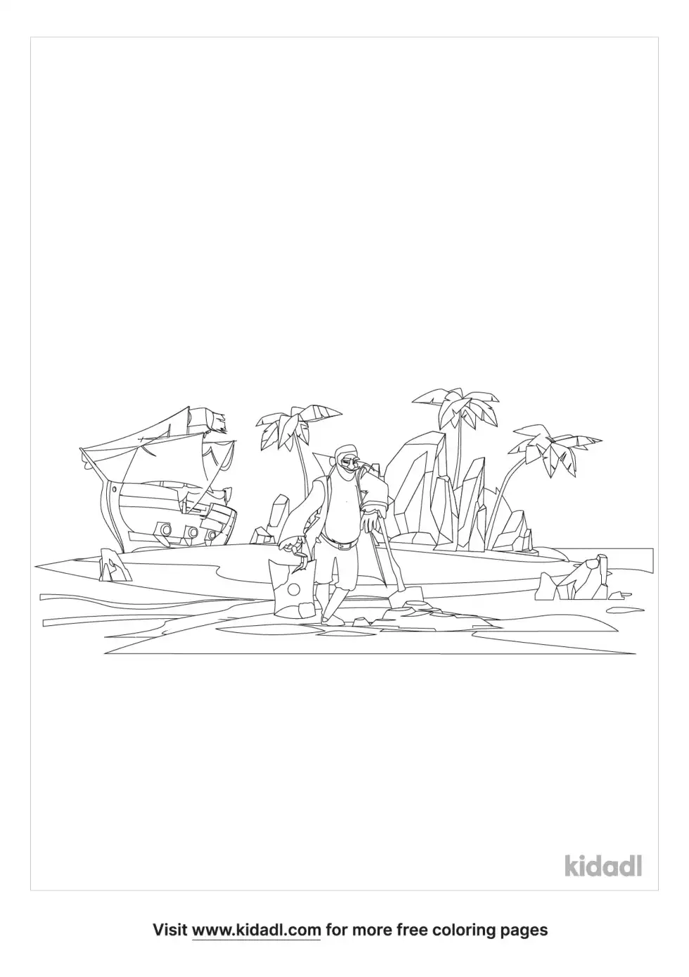 The Ancient Mariner Coloring Page