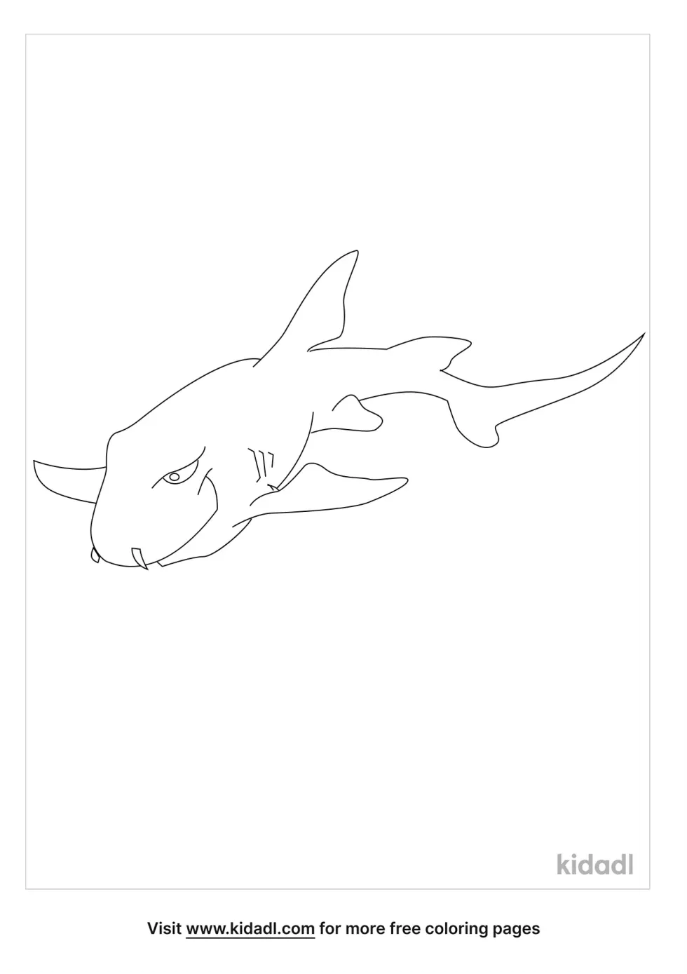 Horn Shark Coloring Page