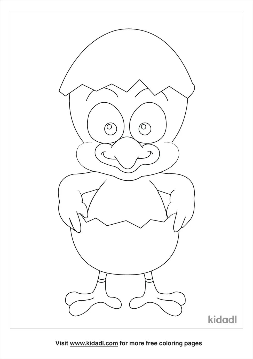 Hatching Egg Coloring Page