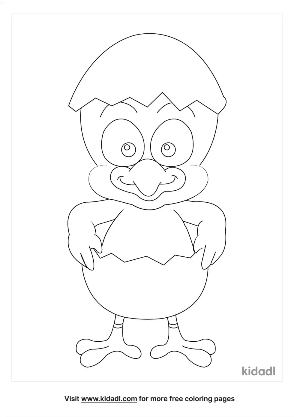 Hatching Egg Coloring Page