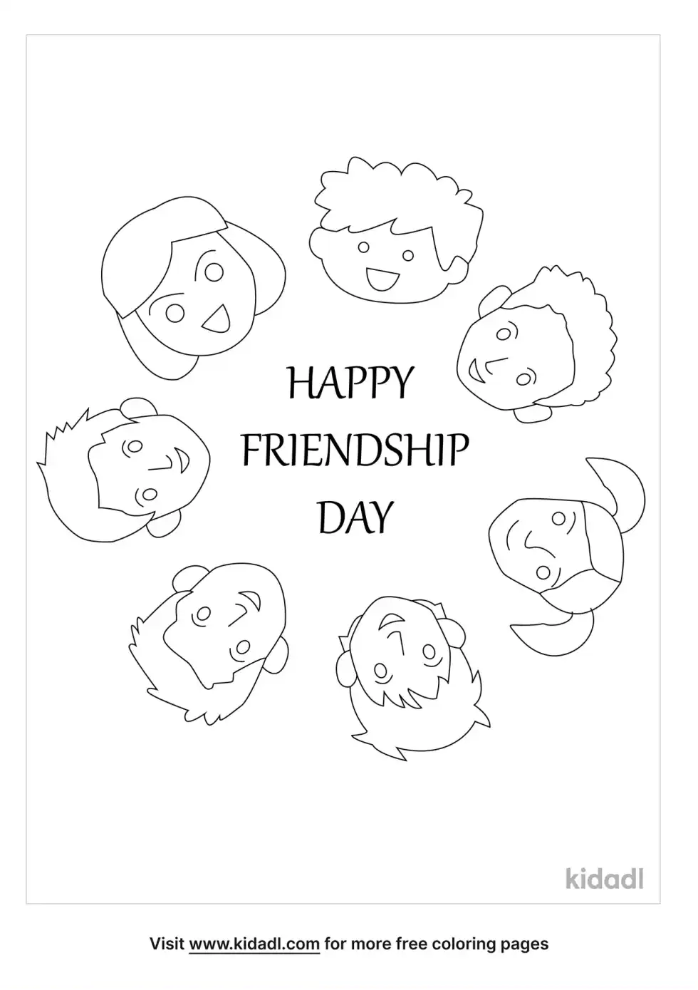 Friendship Circle Coloring Page