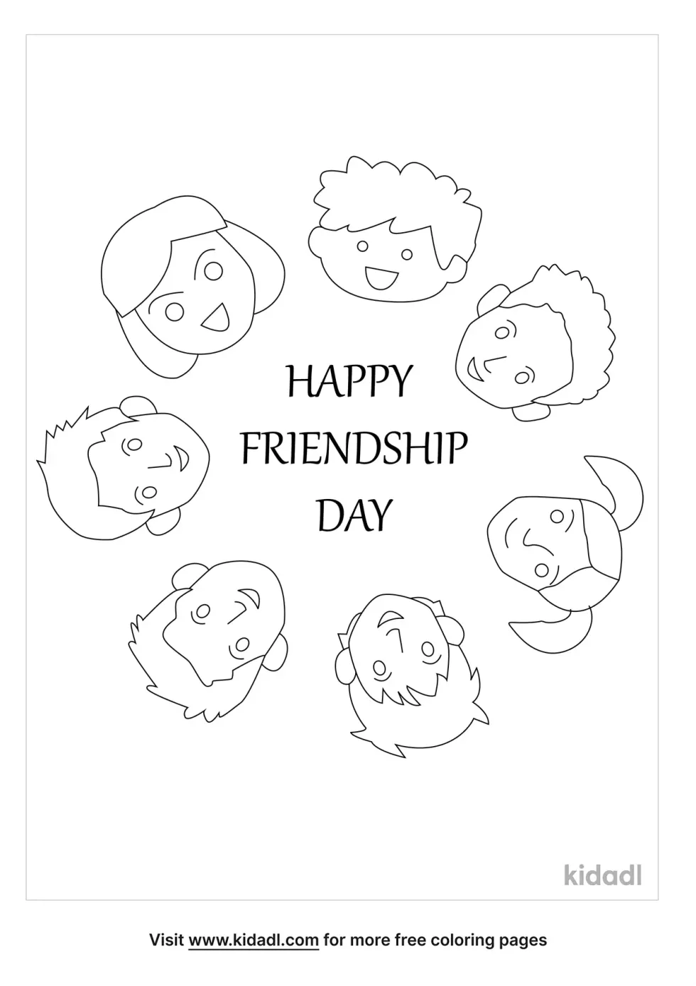 Friendship Circle Coloring Page