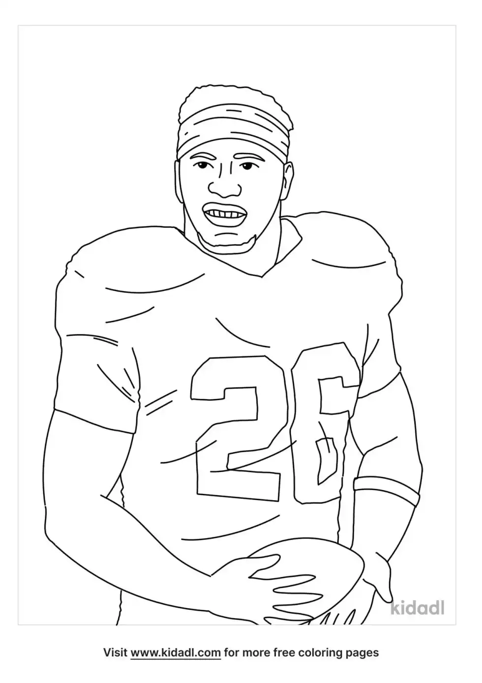Saquon Barkley Coloring Page