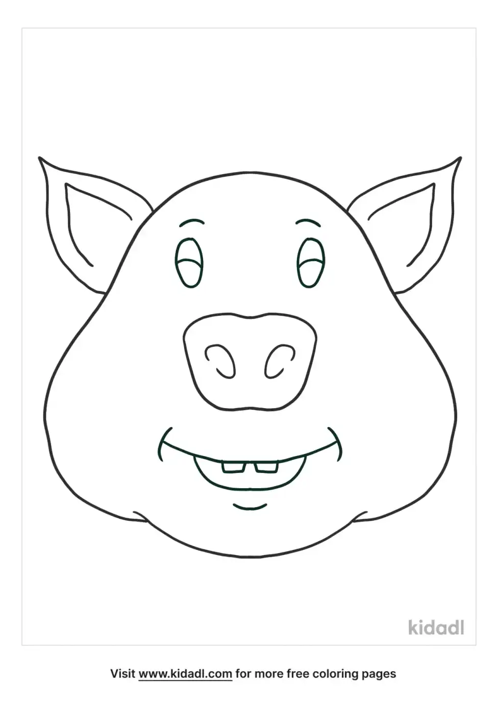 Hogs Head Coloring Page