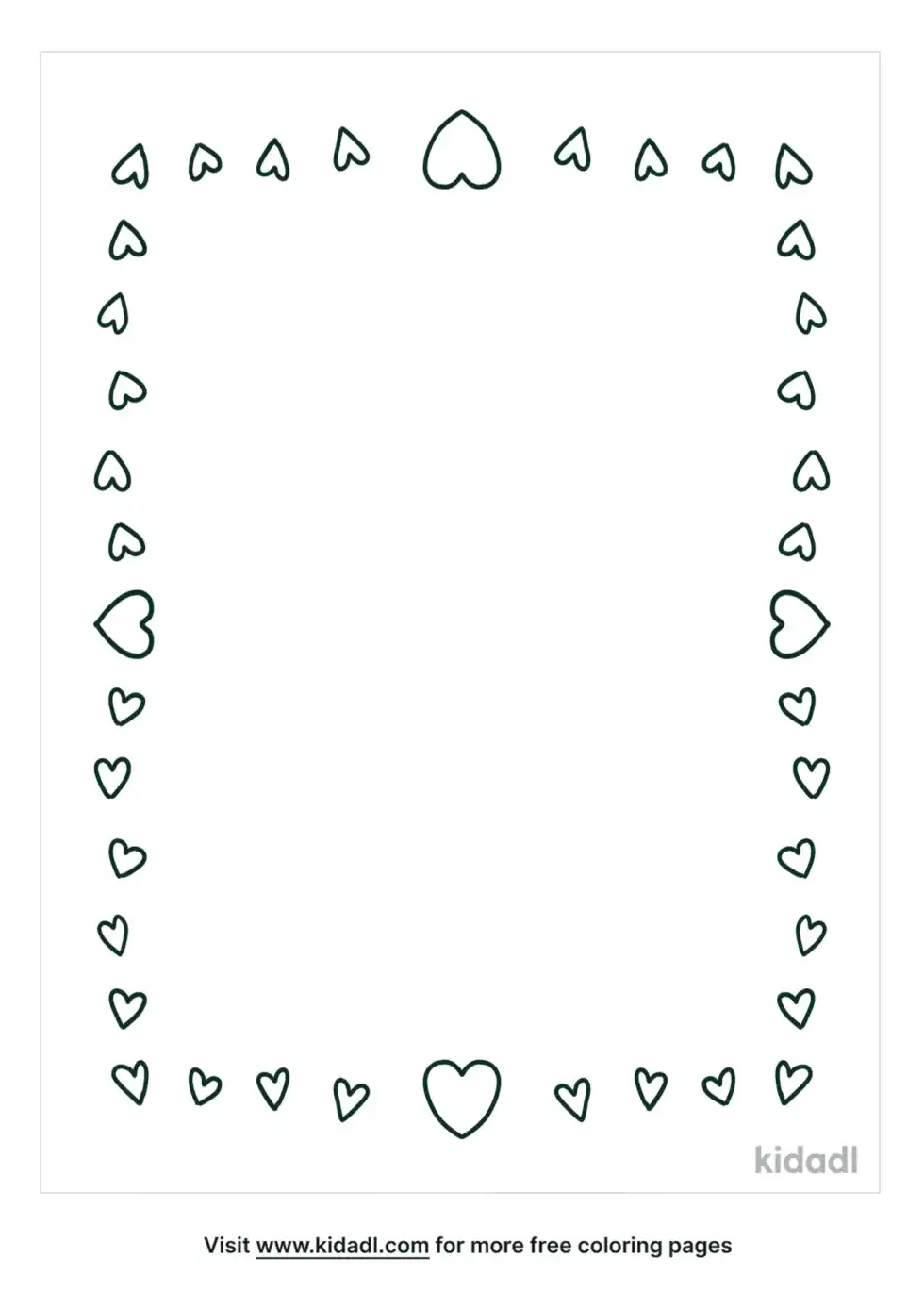 Heart Borders Coloring Page