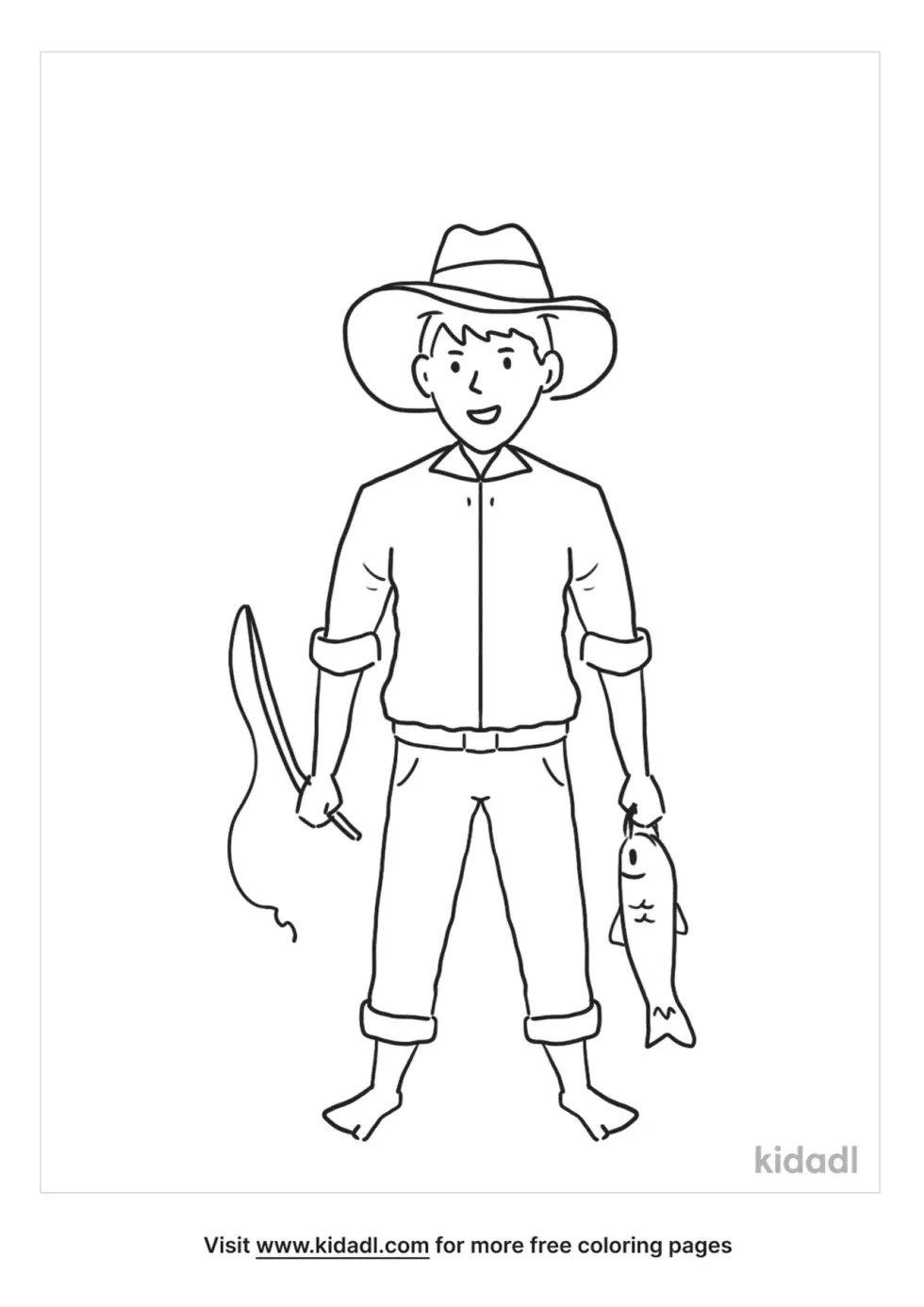 Huckleberry Finn Coloring Page