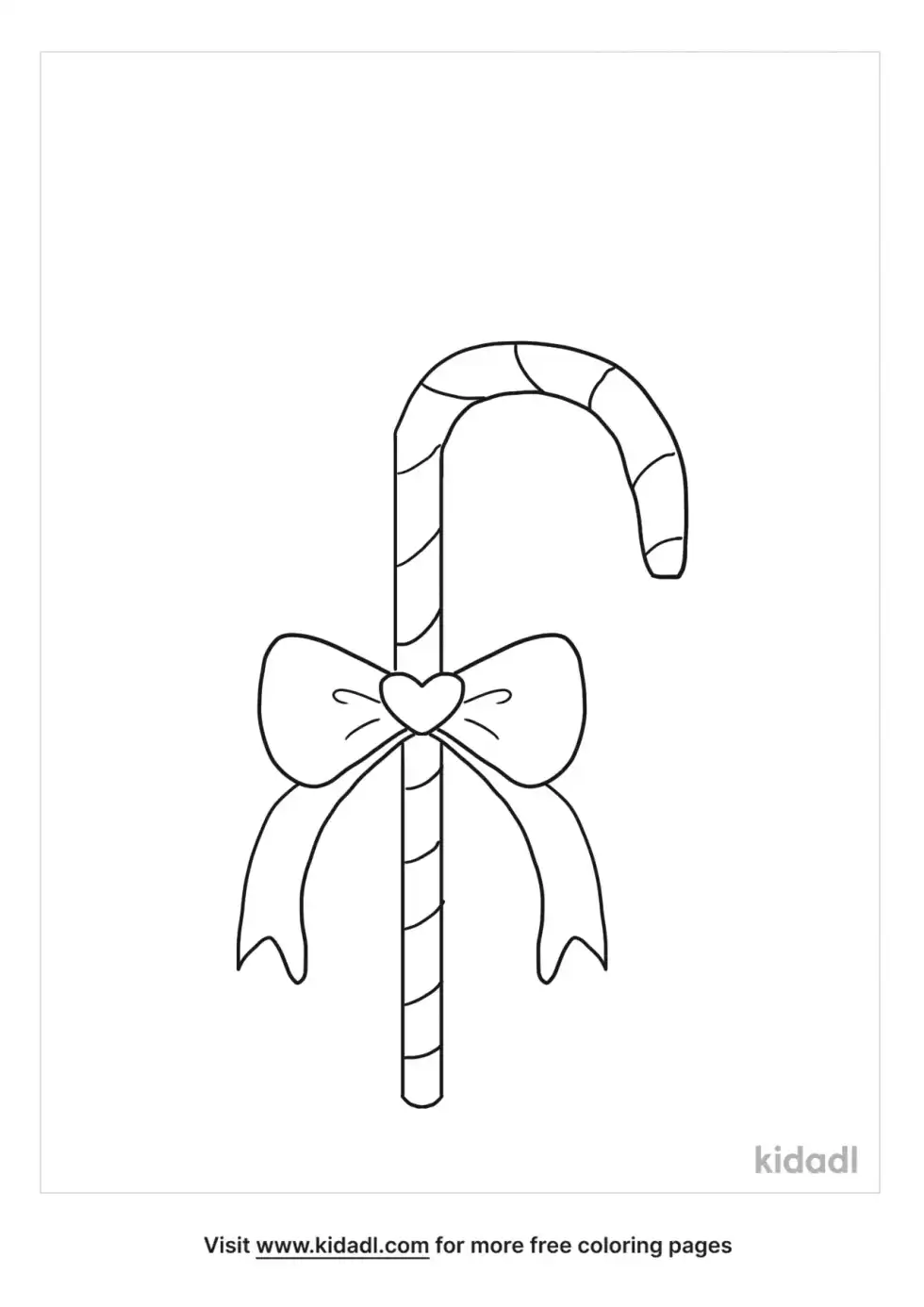 Candy Bow Coloring Page