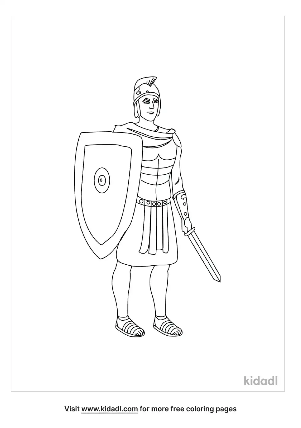 Roman Centurion Coloring Page