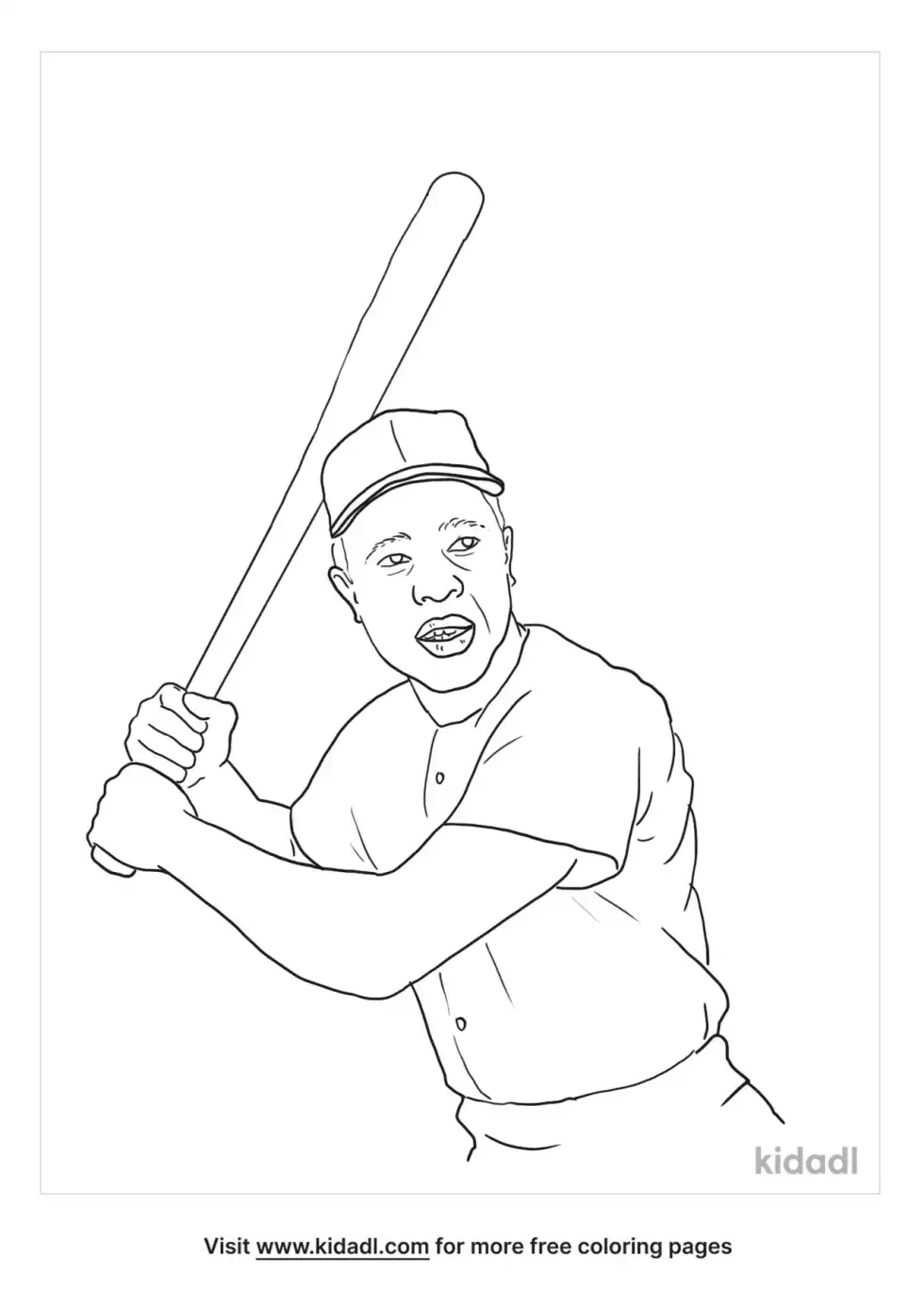Hank Aaron Coloring Page