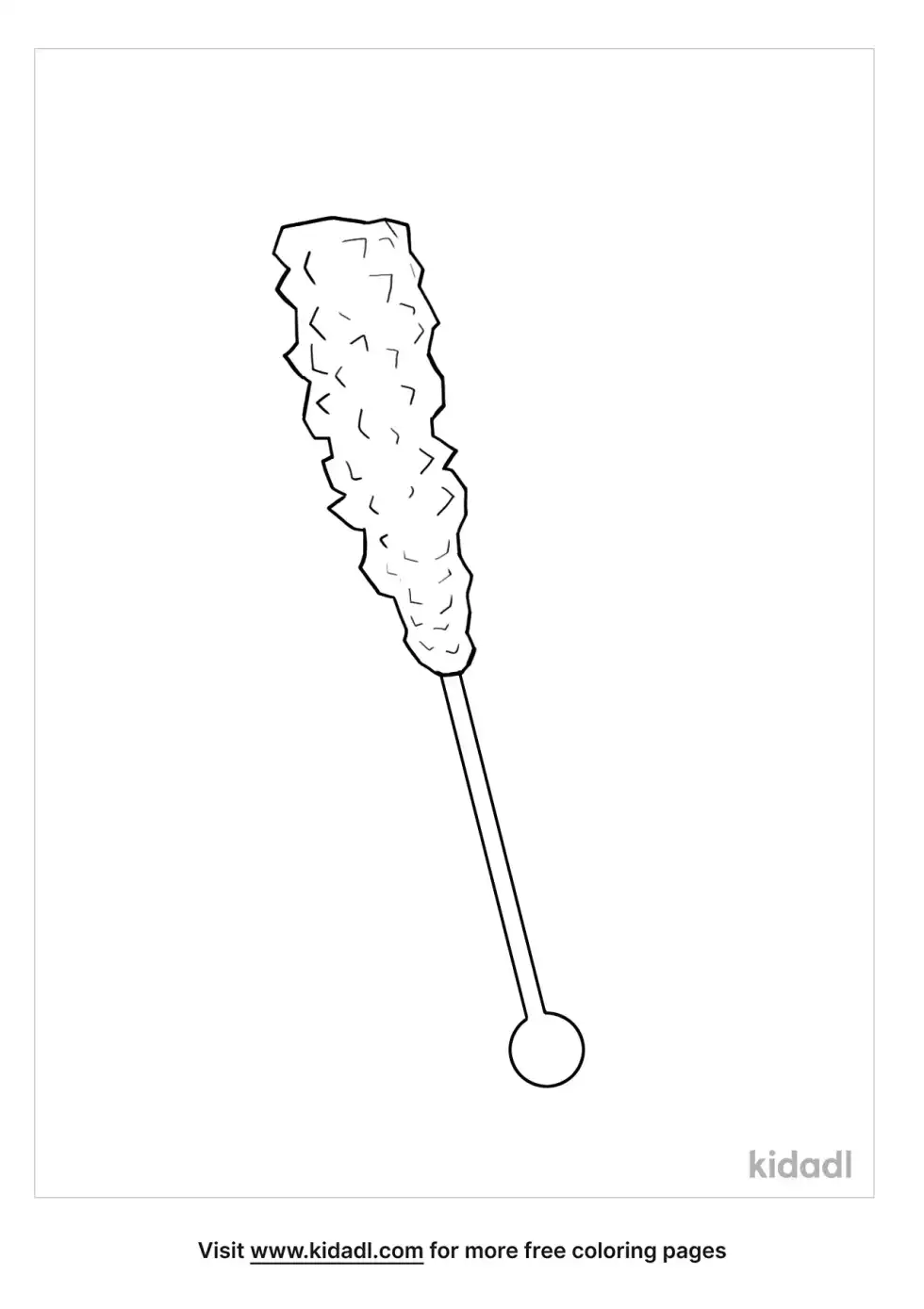 Rock Candy Coloring Page