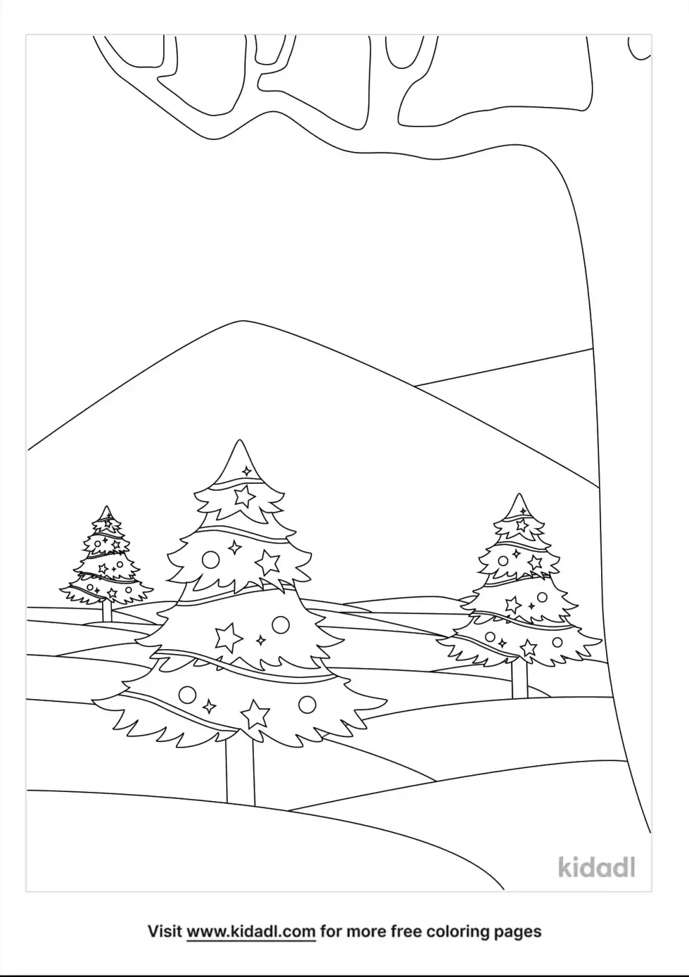 Looks Like Christmas Outside Coloring Page